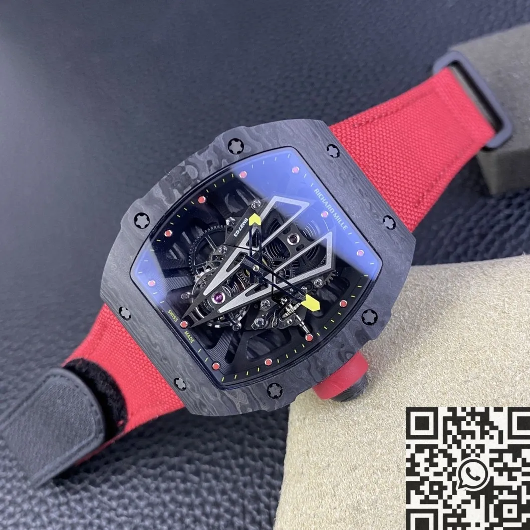 Richard Mille RM27-03 Tourbillon Black Carbon Fiber Watch BBR Factory SmoothTexture 2583