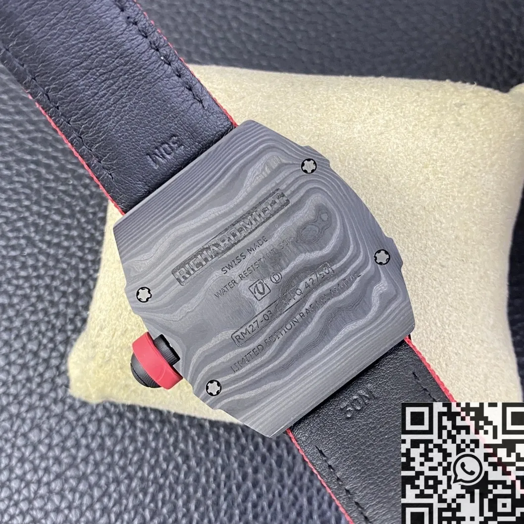 Richard Mille RM27-03 Tourbillon Black Carbon Fiber Watch BBR Factory SmoothTexture 2583