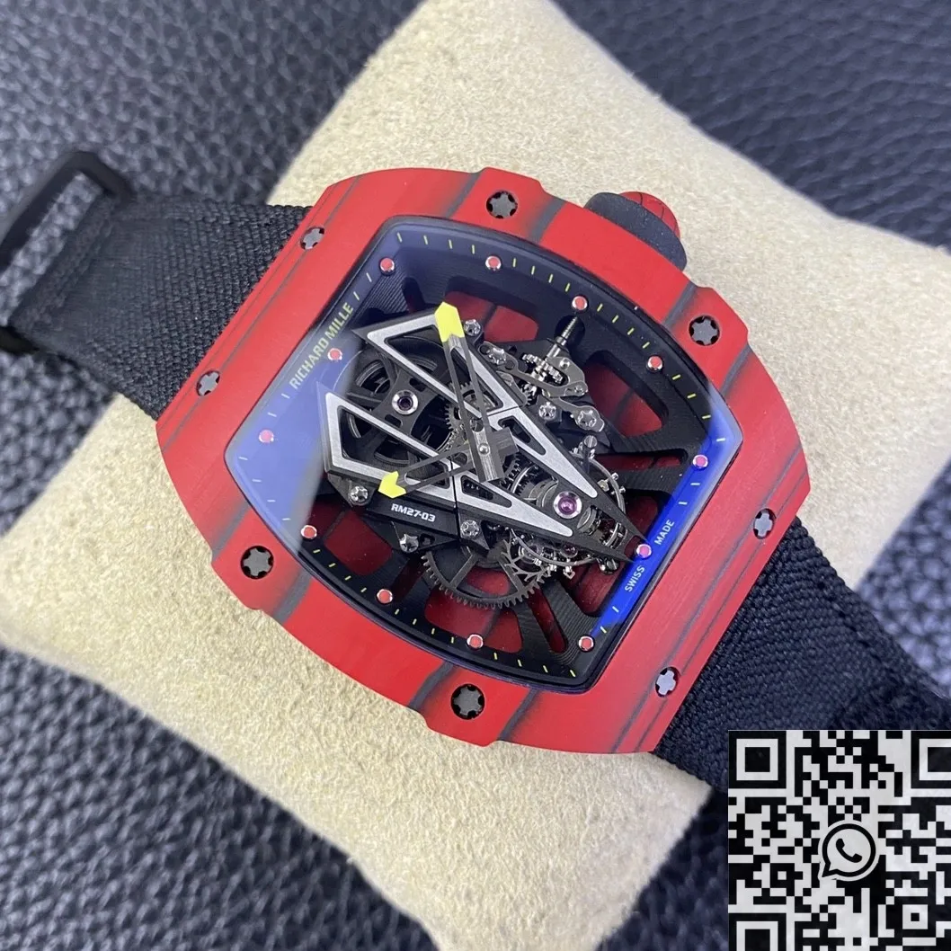 Richard Mille RM27-03 Tourbillon Red Carbon Fiber Watch BBR Factory TechFriendly 2592