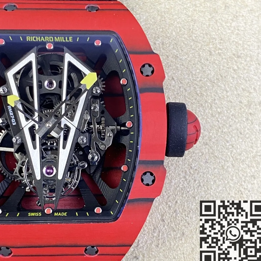 Richard Mille RM27-03 Tourbillon Red Carbon Fiber Watch BBR Factory TechFriendly 2592