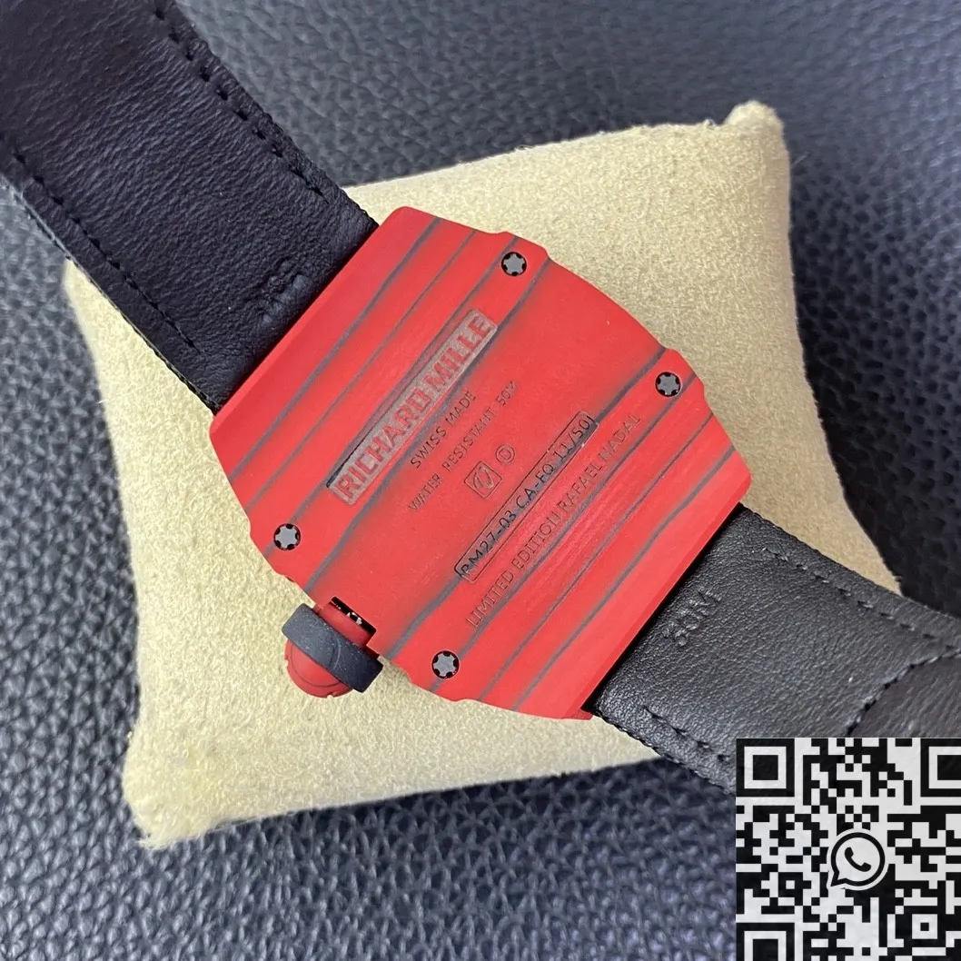 Richard Mille RM27-03 Tourbillon Red Carbon Fiber Watch BBR Factory TechFriendly 2592