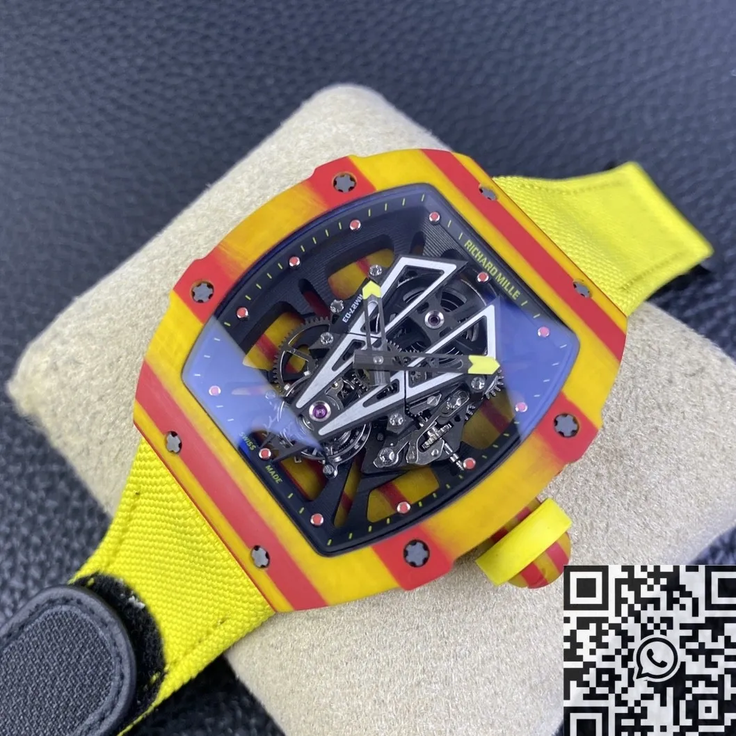 Richard Mille RM27-03 Tourbillon Yellow Strap Watch BBR Factory Snug 2595