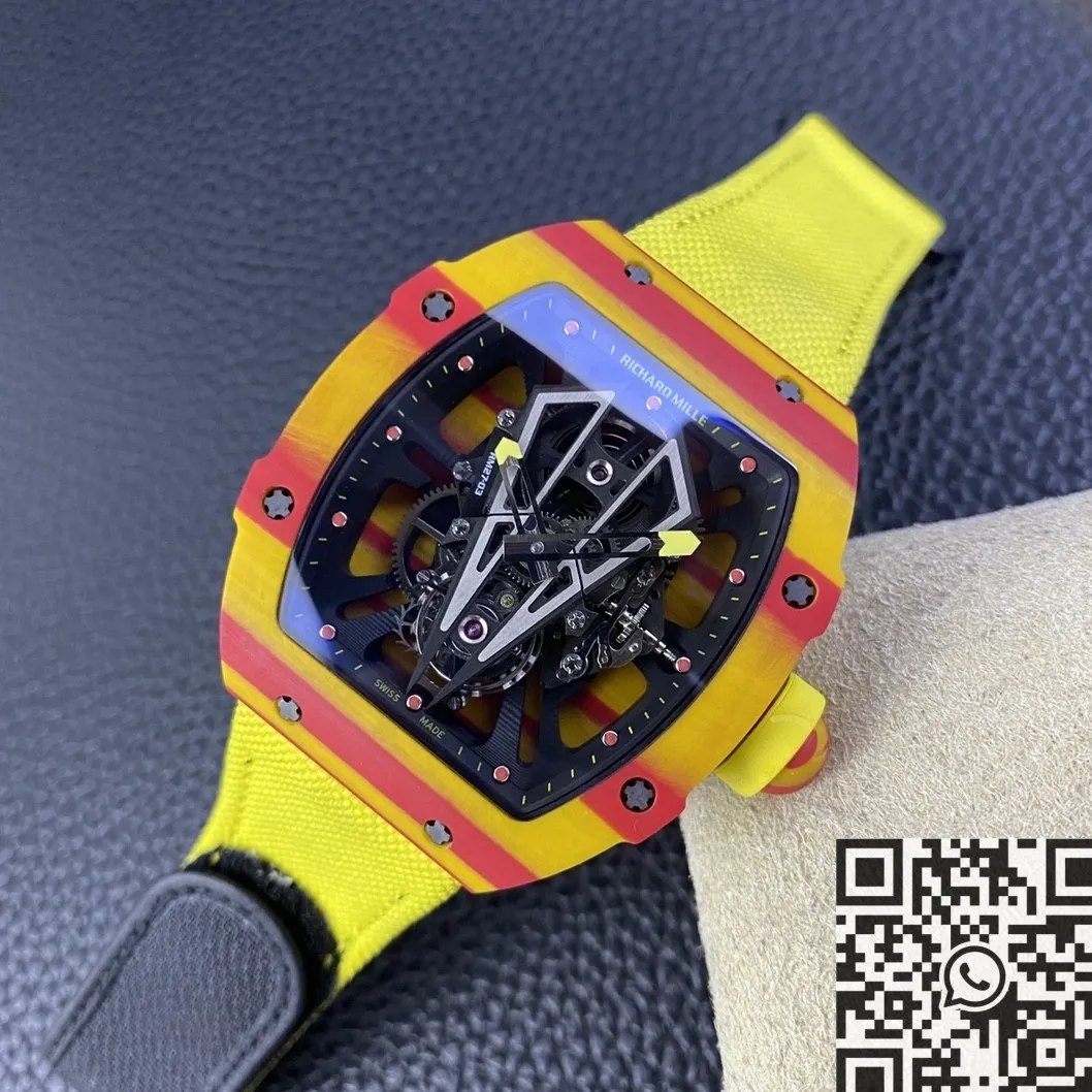 Richard Mille RM27-03 Tourbillon Yellow Strap Watch BBR Factory Snug 2595