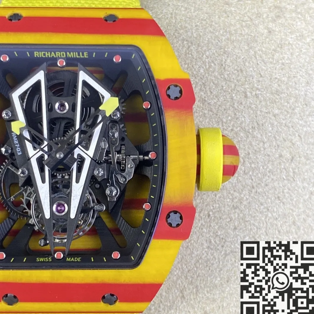 Richard Mille RM27-03 Tourbillon Yellow Strap Watch BBR Factory Snug 2595