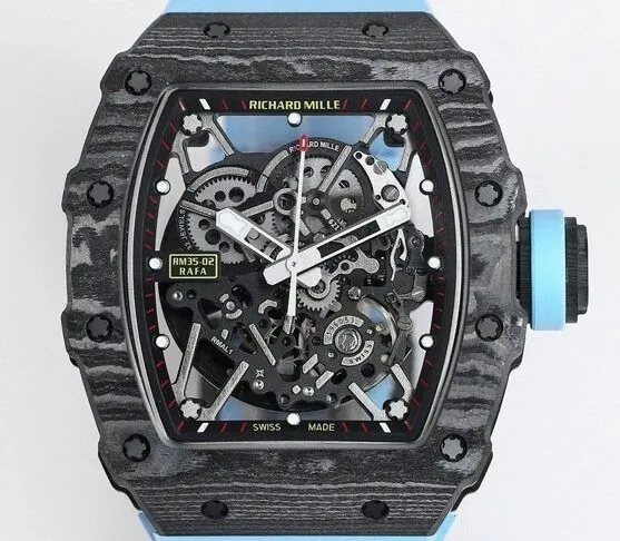 Richard Mille RM35-02 Blue Strap Watch BBR Factory Popular 2590