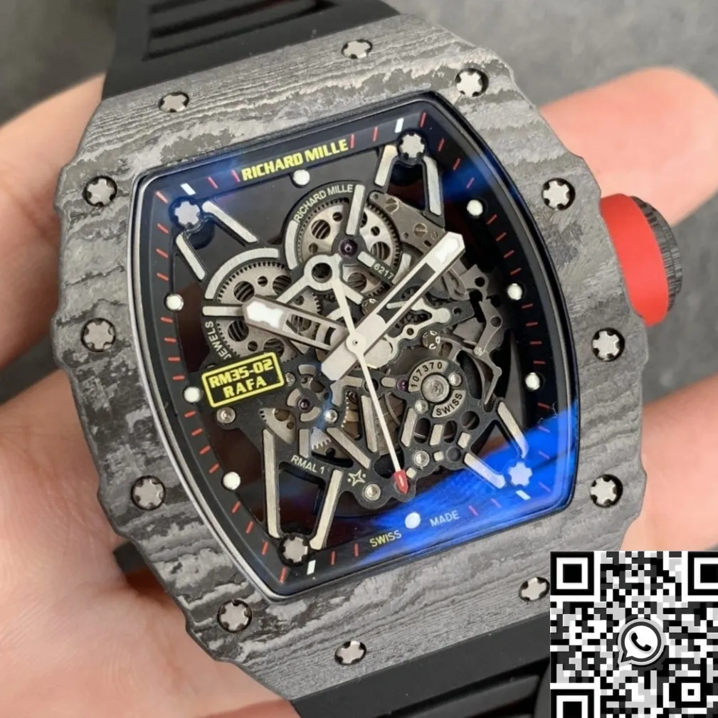 Effortless Richard Mille RM35-02 Carbon Fiber Case Watch ZF Factory 2286