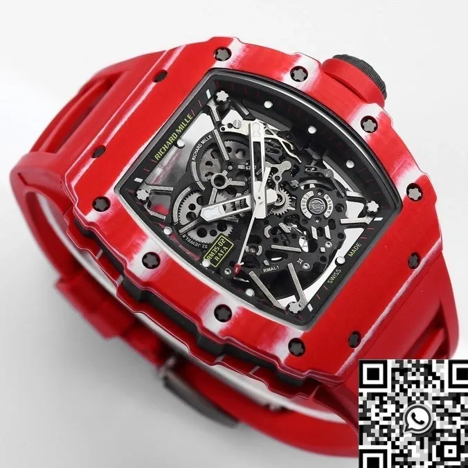 Richard Mille RM35-02 Red Carbon Fiber Case Watch BBR Factory DailyWear 2588