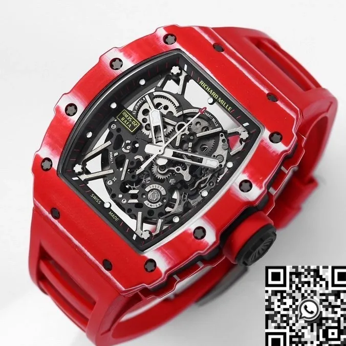 Richard Mille RM35-02 Red Carbon Fiber Case Watch BBR Factory DailyWear 2588