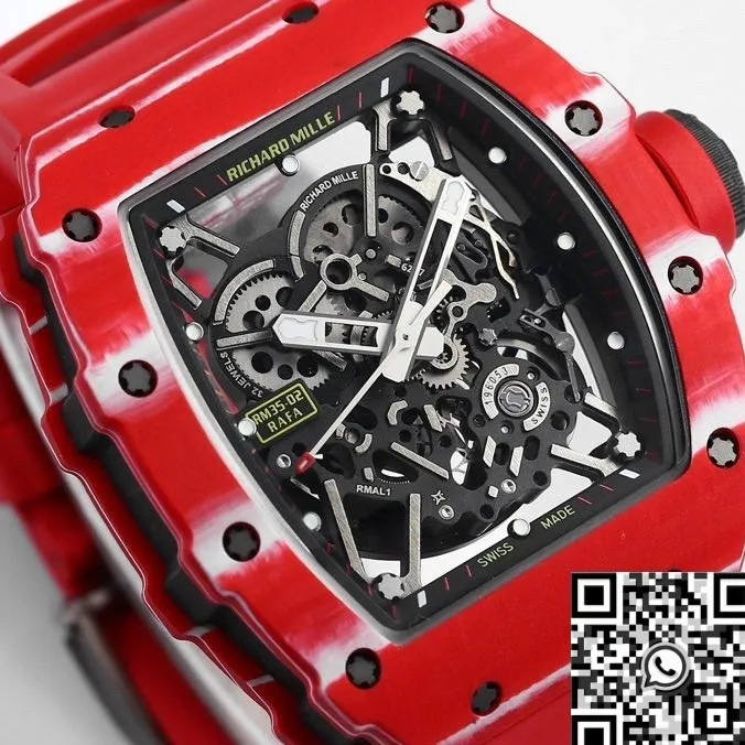 Richard Mille RM35-02 Red Carbon Fiber Case Watch BBR Factory DailyWear 2588