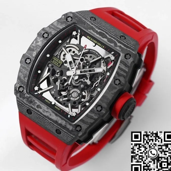 Richard Mille RM35-02 Red Strap Watch BBR Factory Cozy 2594