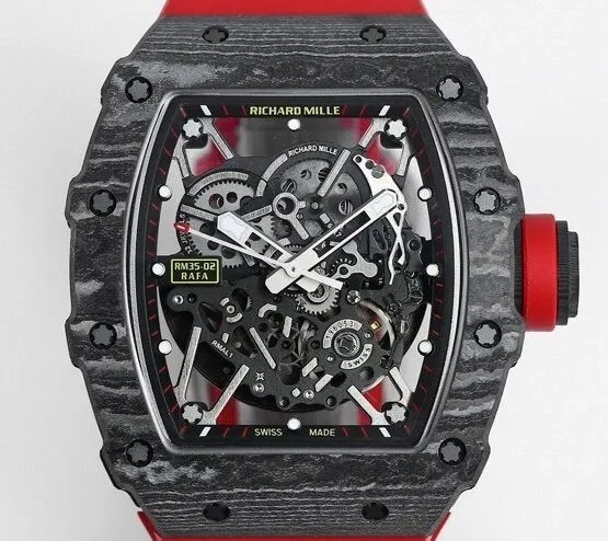 Richard Mille RM35-02 Red Strap Watch BBR Factory Cozy 2594