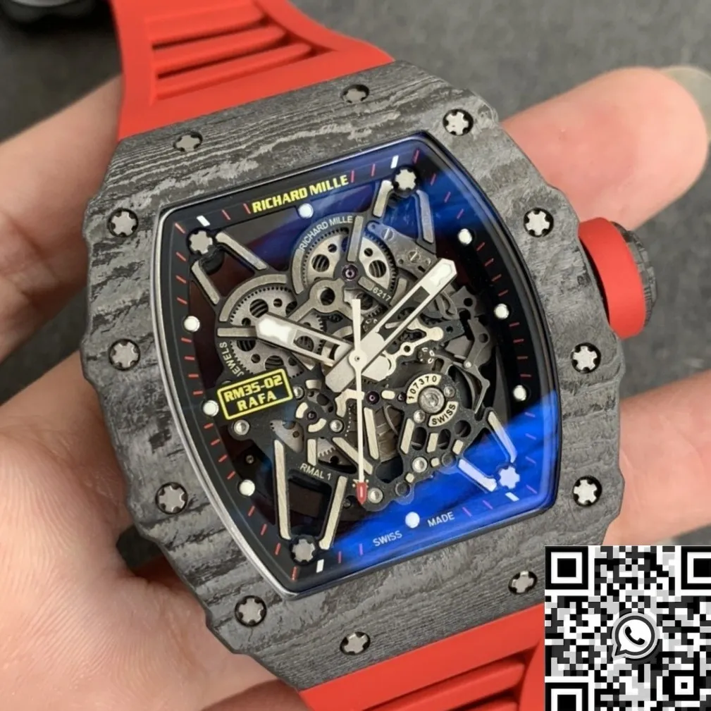 HighQuality Richard Mille RM35-02 Red Strap Watch ZF Factory 2287