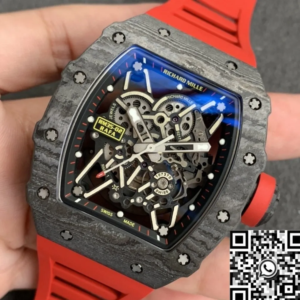 HighQuality Richard Mille RM35-02 Red Strap Watch ZF Factory 2287