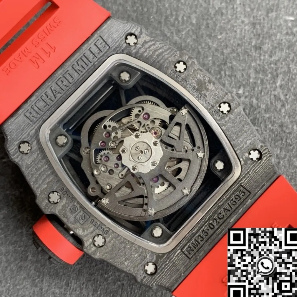 HighQuality Richard Mille RM35-02 Red Strap Watch ZF Factory 2287