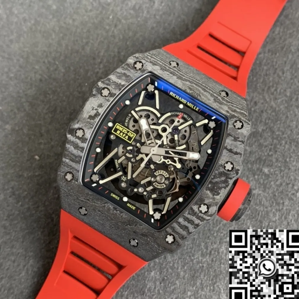 HighQuality Richard Mille RM35-02 Red Strap Watch ZF Factory 2287