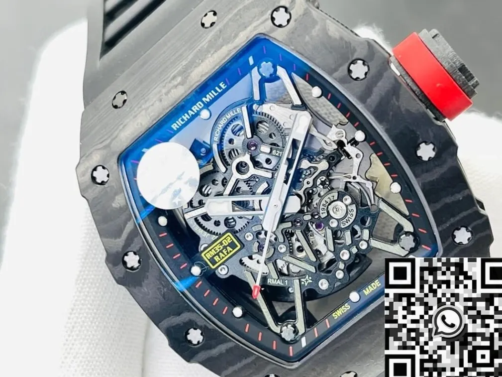 Snug Richard Mille RM35-02 V3 Black Rubber Strap Watch ZF Factory 2289