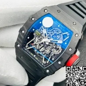 Snug Richard Mille RM35-02 V3 Black Rubber Strap Watch ZF Factory 2289