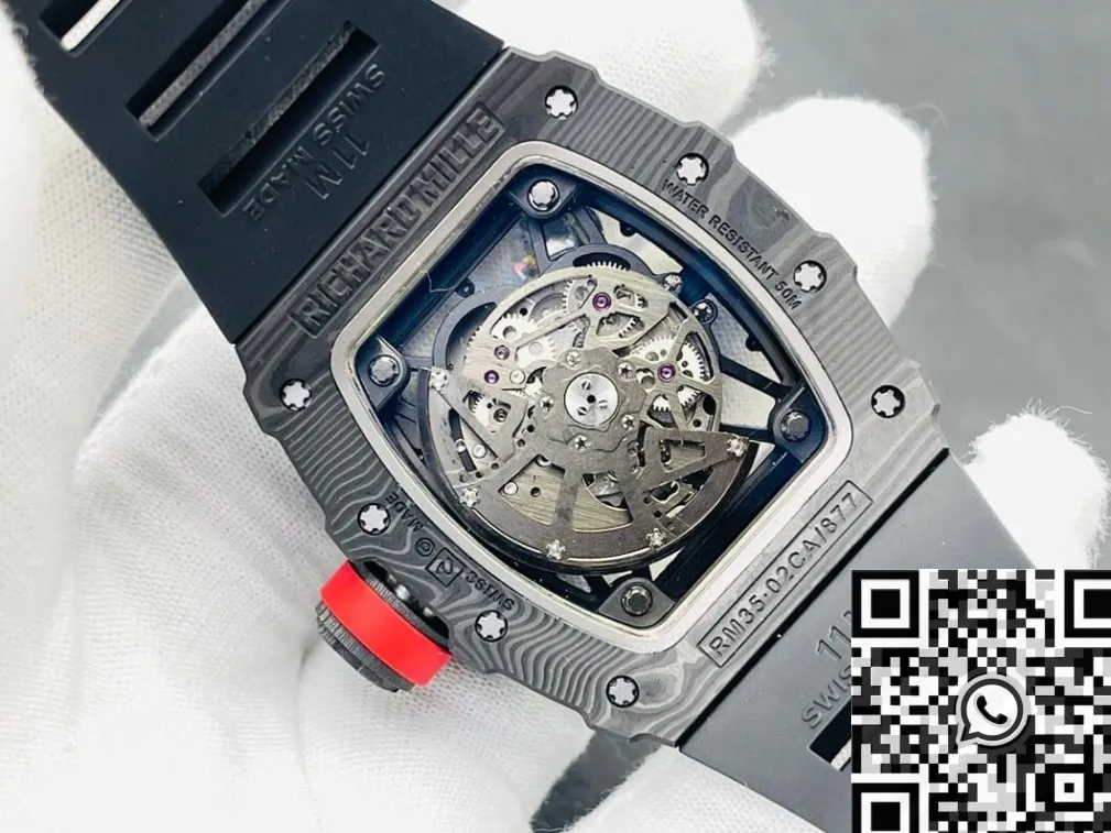 Snug Richard Mille RM35-02 V3 Black Rubber Strap Watch ZF Factory 2289
