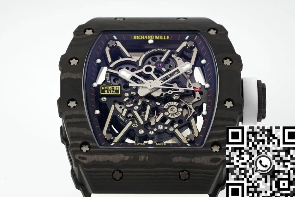 Richard Mille RM35-02 V3 White Rubber Strap Watch ZF Factory Youthful 2290