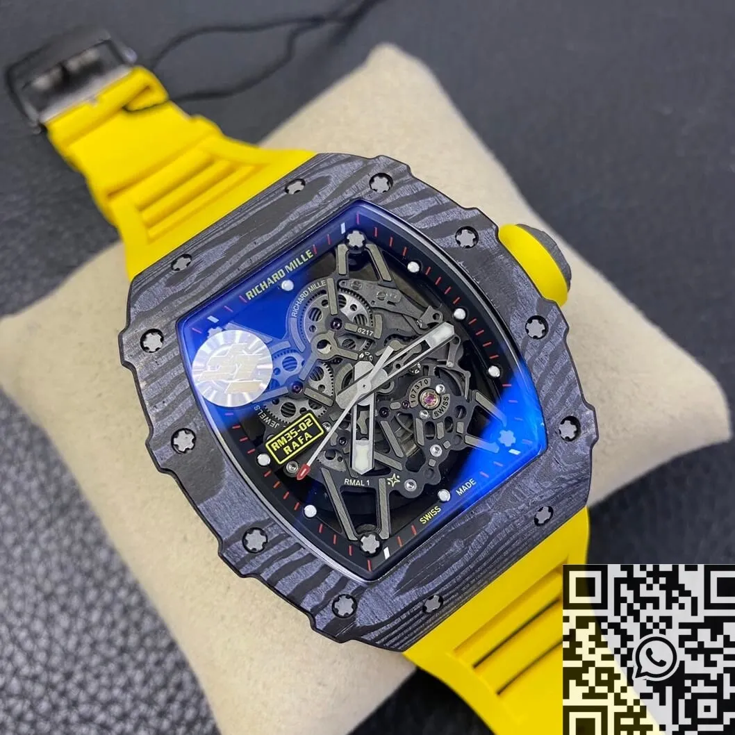 Richard Mille RM35-02 V3 Yellow Rubber Strap Watch ZF Factory ZeroBulk 2293