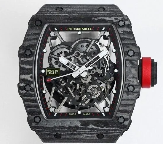 Comfortable Richard Mille RM35-02 White Strap Watch BBR Factory 2596