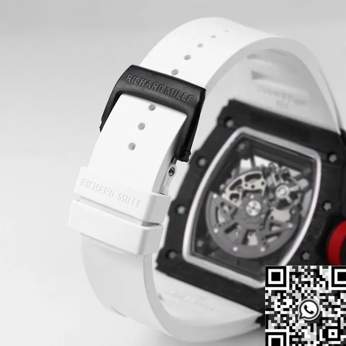 Comfortable Richard Mille RM35-02 White Strap Watch BBR Factory 2596