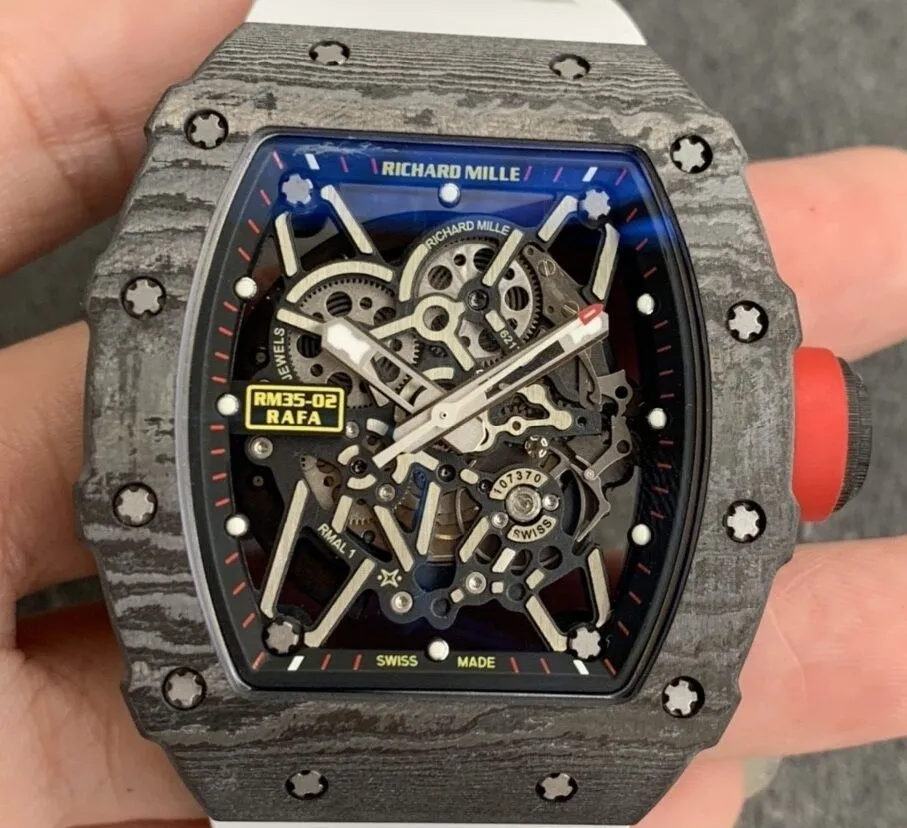 Reliable Richard Mille RM35-02 White Strap Watch ZF Factory 2291