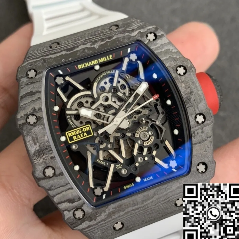 Reliable Richard Mille RM35-02 White Strap Watch ZF Factory 2291