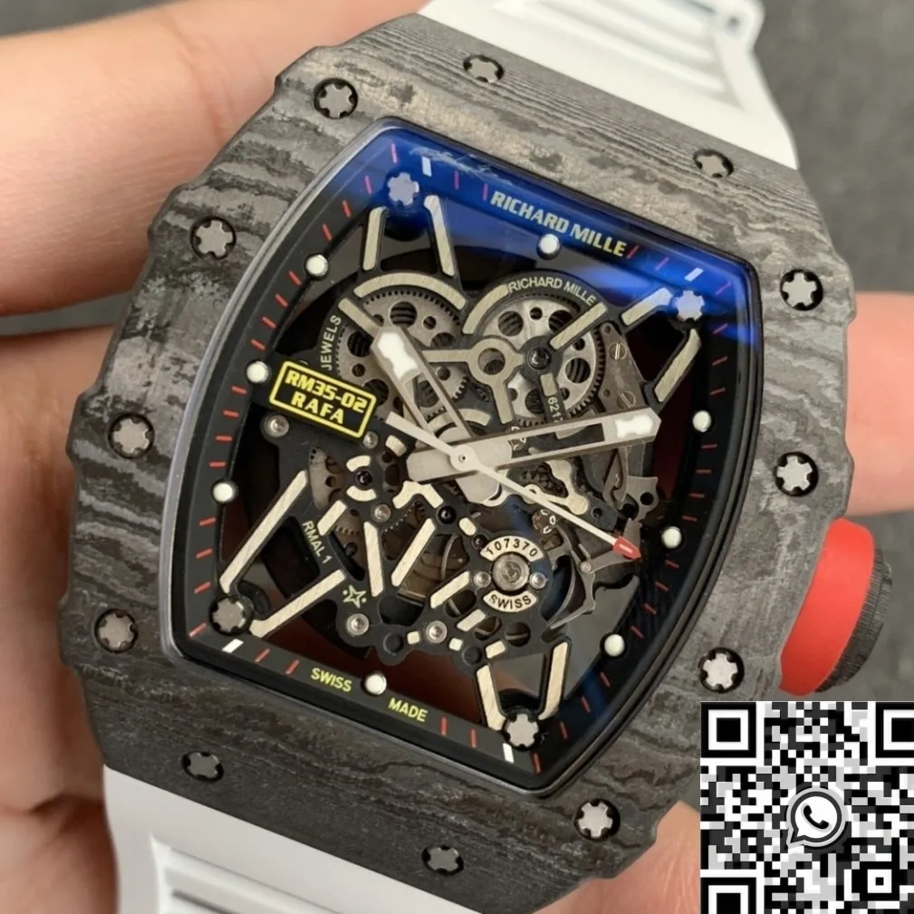 Reliable Richard Mille RM35-02 White Strap Watch ZF Factory 2291