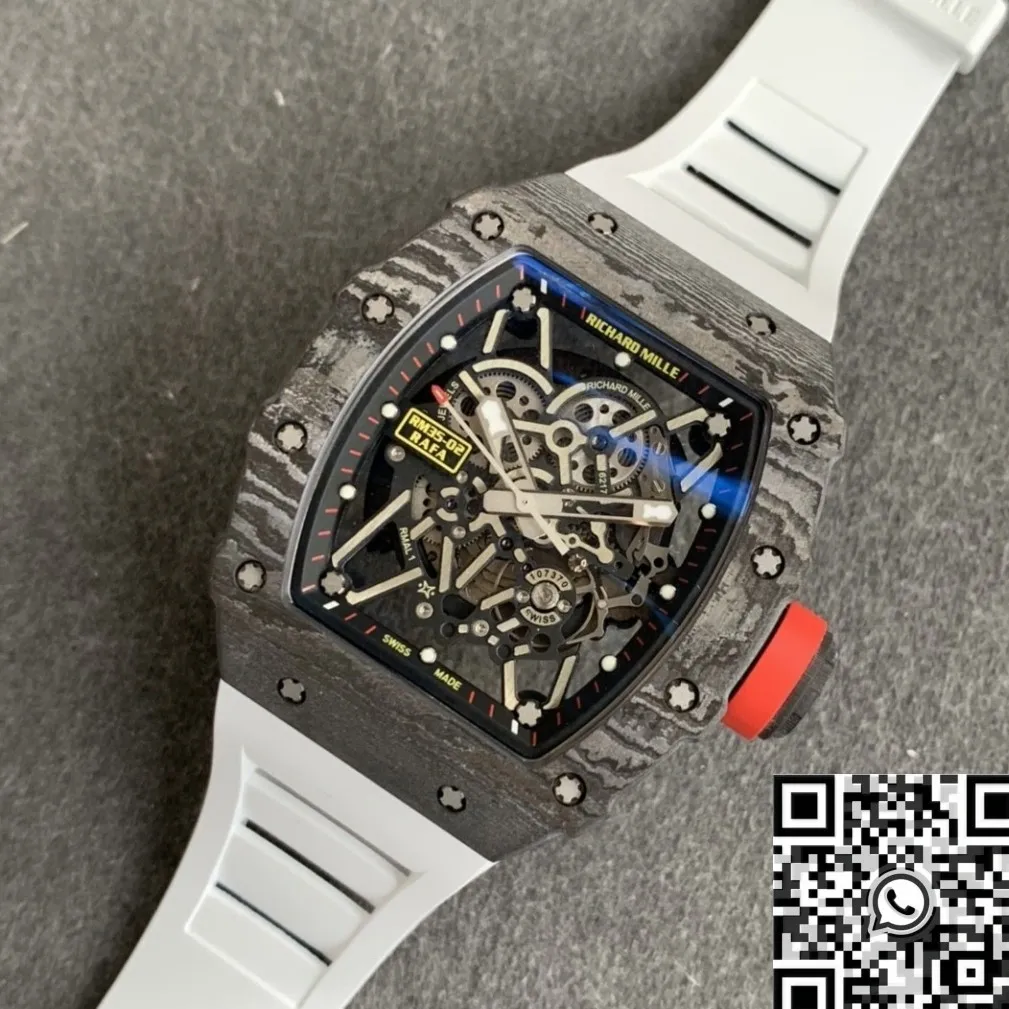 Reliable Richard Mille RM35-02 White Strap Watch ZF Factory 2291
