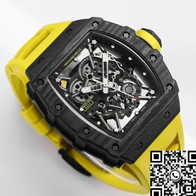 Reliable Richard Mille RM35-02 Yellow Strap Watch BBR Factory 2586