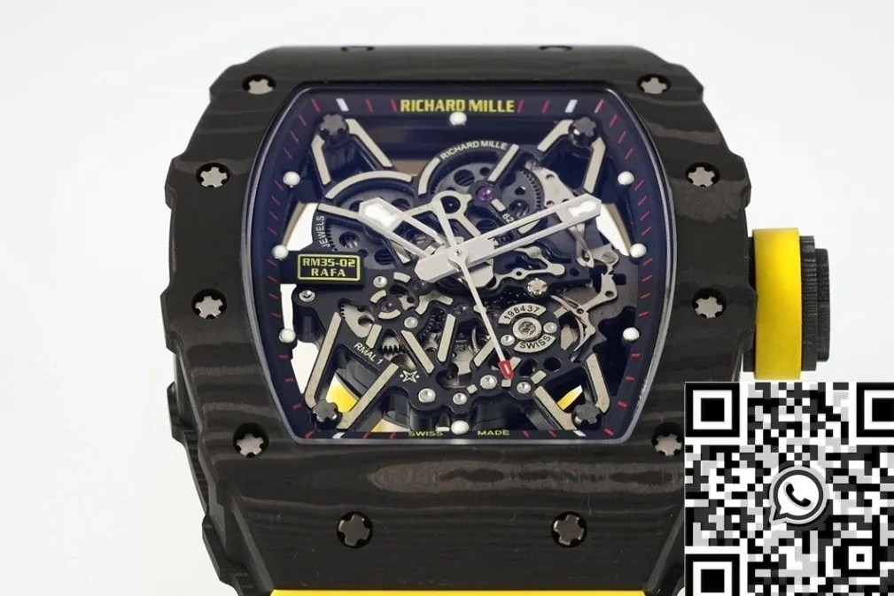 Richard Mille RM35-02 Yellow Strap Watch ZF Factory Youthful 2294
