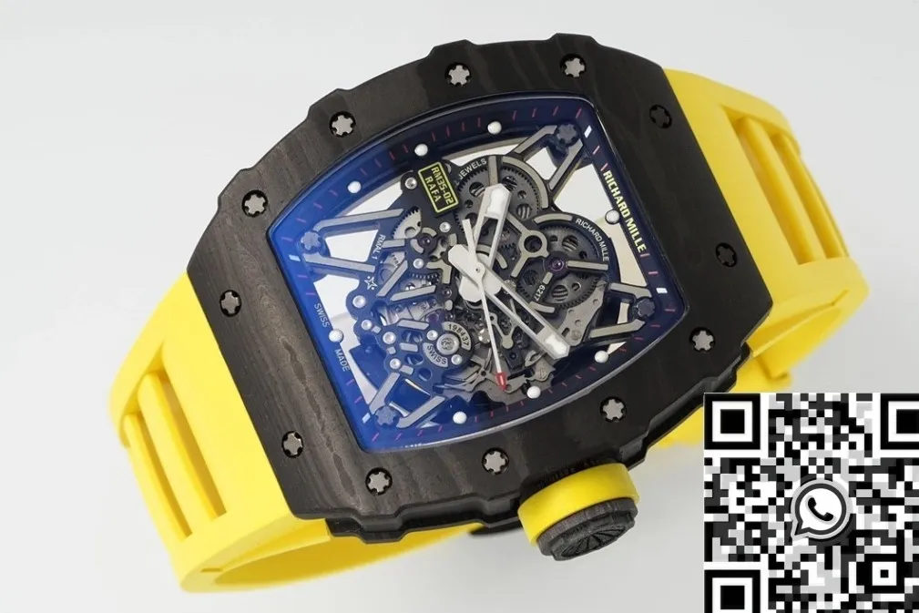 Richard Mille RM35-02 Yellow Strap Watch ZF Factory Youthful 2294