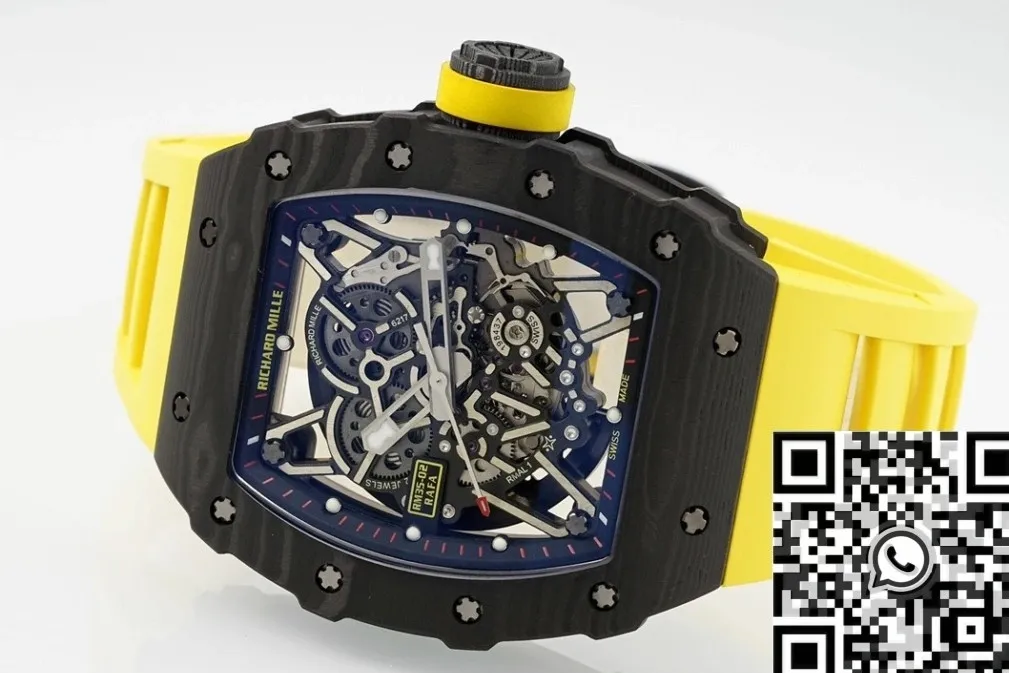 Richard Mille RM35-02 Yellow Strap Watch ZF Factory Youthful 2294