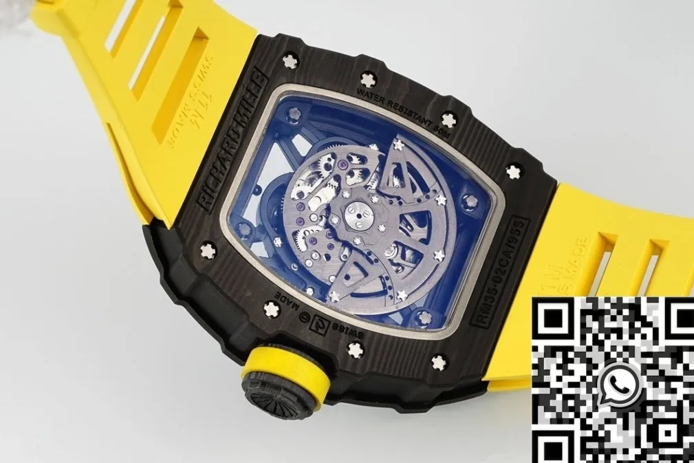 Richard Mille RM35-02 Yellow Strap Watch ZF Factory Youthful 2294