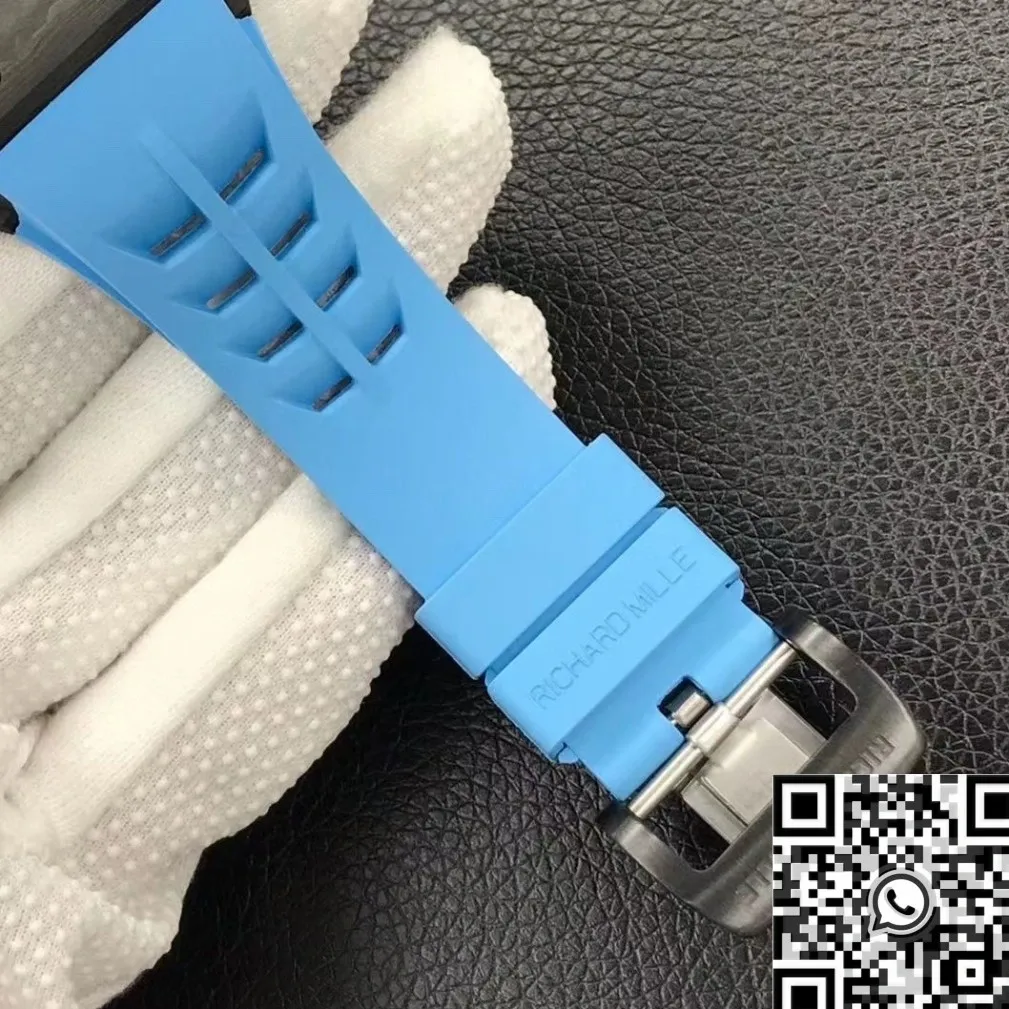 Richard Mille RM53-01 Tourbillon Blue Rubber Strap Watch YS Factory WellDesigned 2875