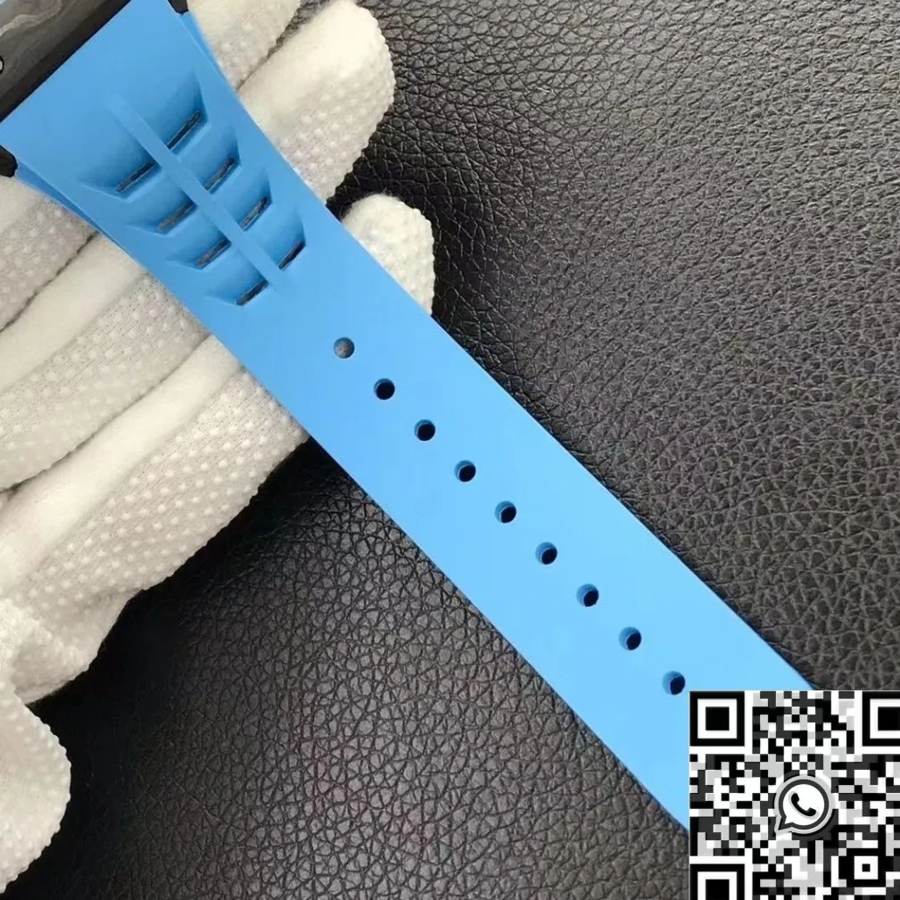 Richard Mille RM53-01 Tourbillon Blue Rubber Strap Watch YS Factory WellDesigned 2875
