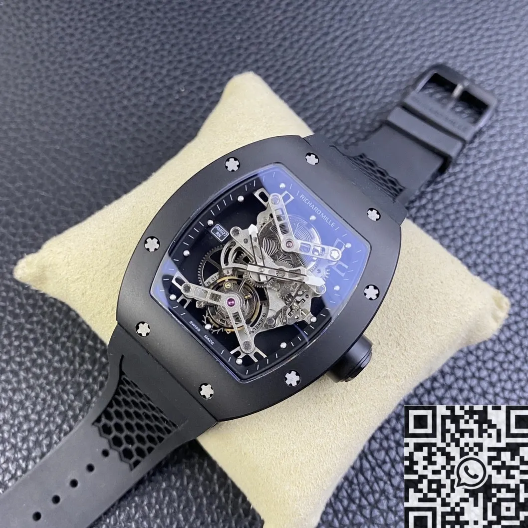 Richard Miller RM027 Black Titanium Tourbillon Watch YS Factory Packable 2877