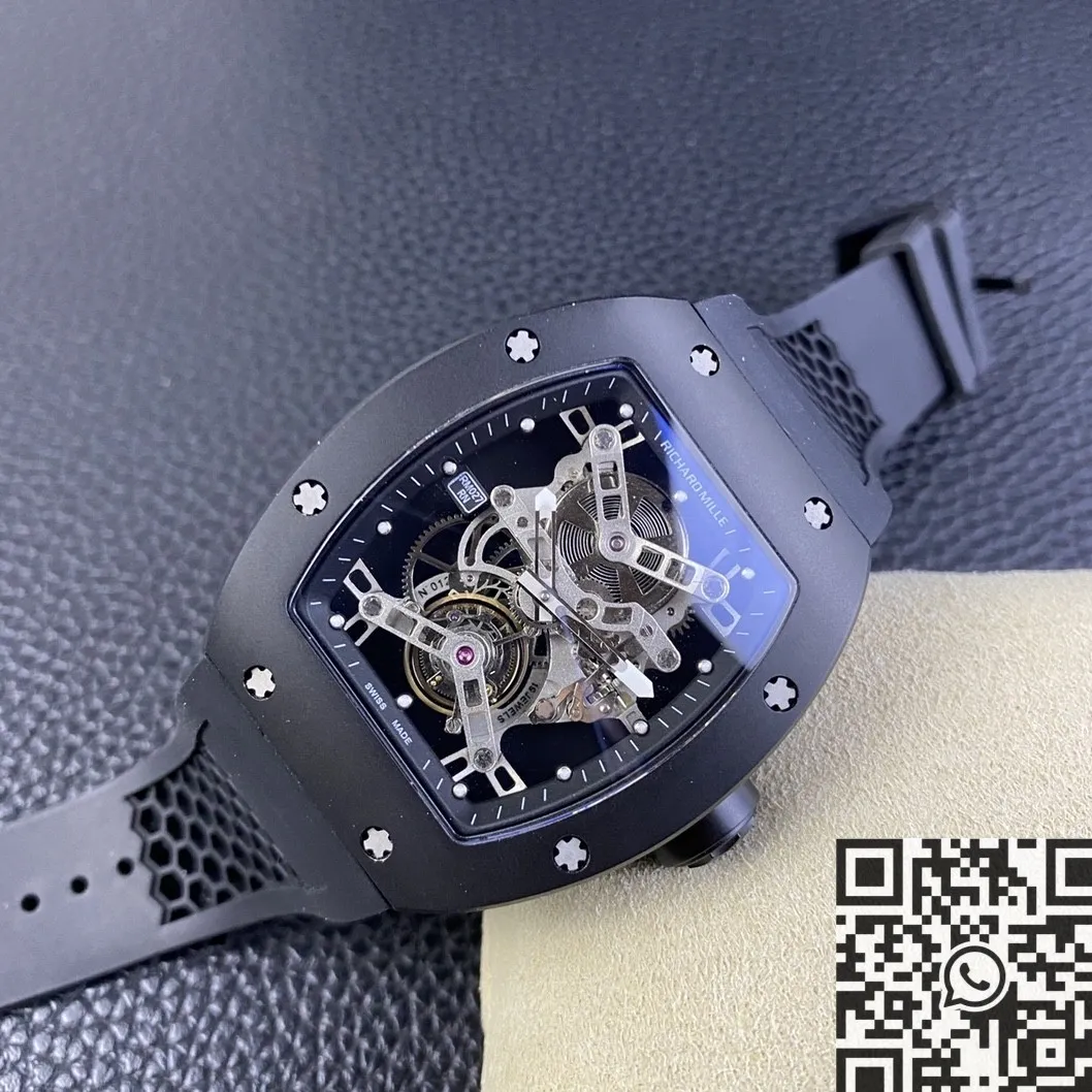 Richard Miller RM027 Black Titanium Tourbillon Watch YS Factory Packable 2877