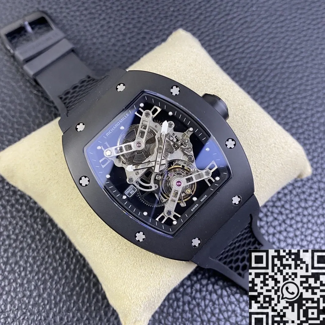 Richard Miller RM027 Black Titanium Tourbillon Watch YS Factory Packable 2877