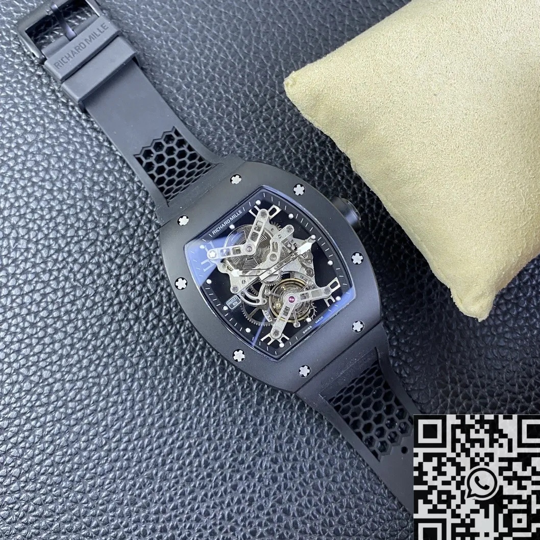 Richard Miller RM027 Black Titanium Tourbillon Watch YS Factory Packable 2877