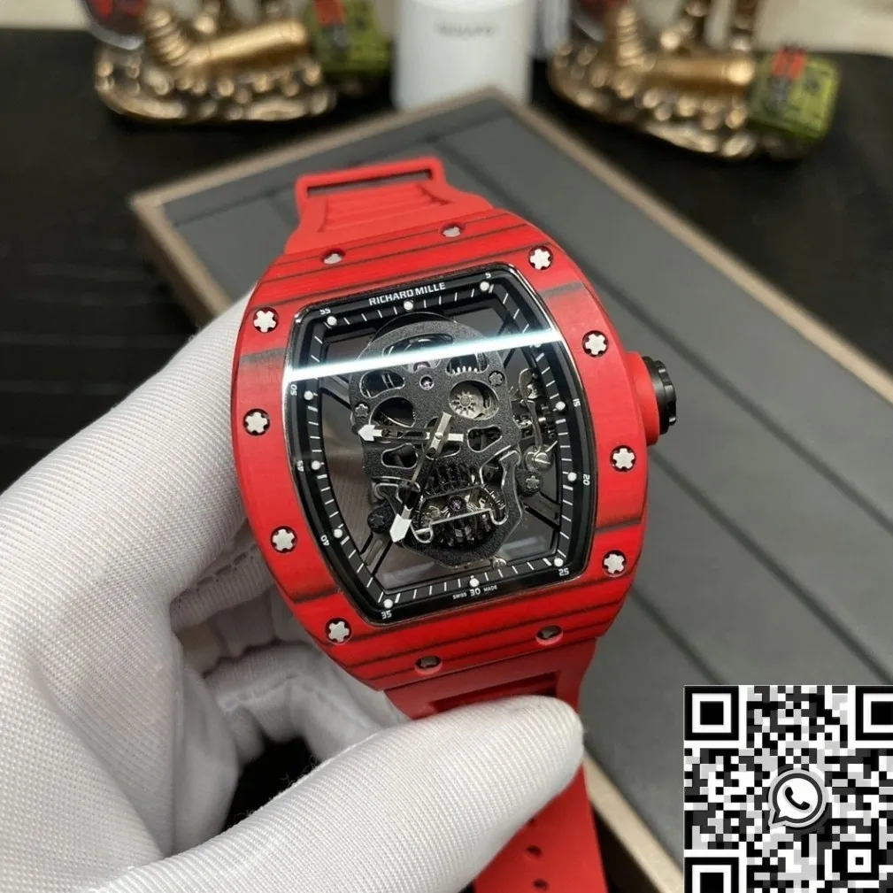 Supportive Richard Miller RM052 Red Carbon Fiber Case Watch YS Factory 2880
