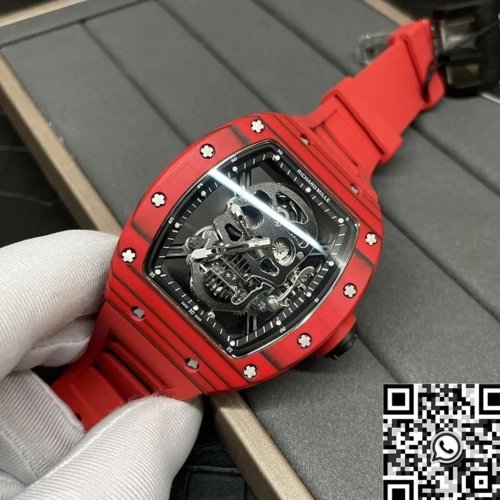 Supportive Richard Miller RM052 Red Carbon Fiber Case Watch YS Factory 2880