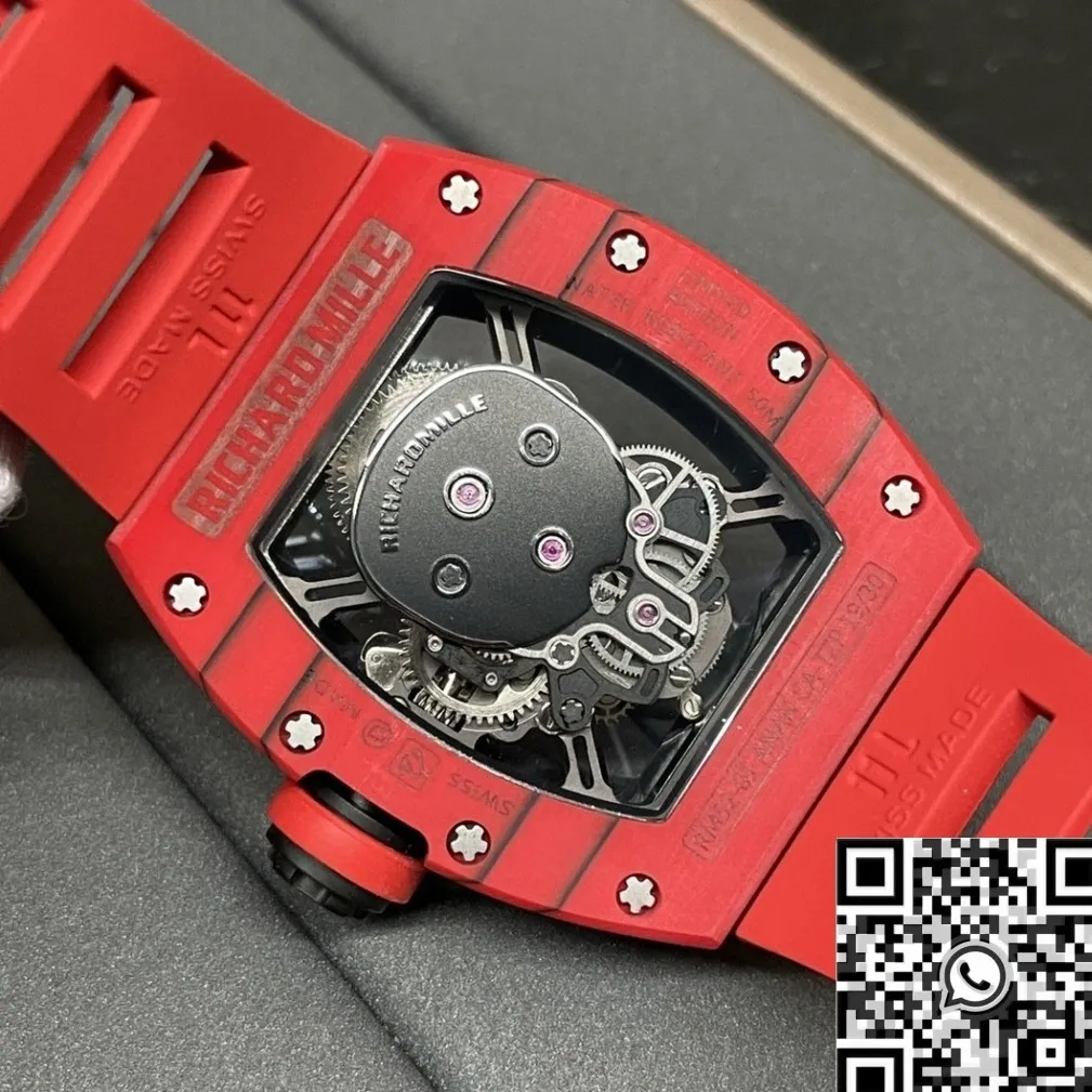 Supportive Richard Miller RM052 Red Carbon Fiber Case Watch YS Factory 2880