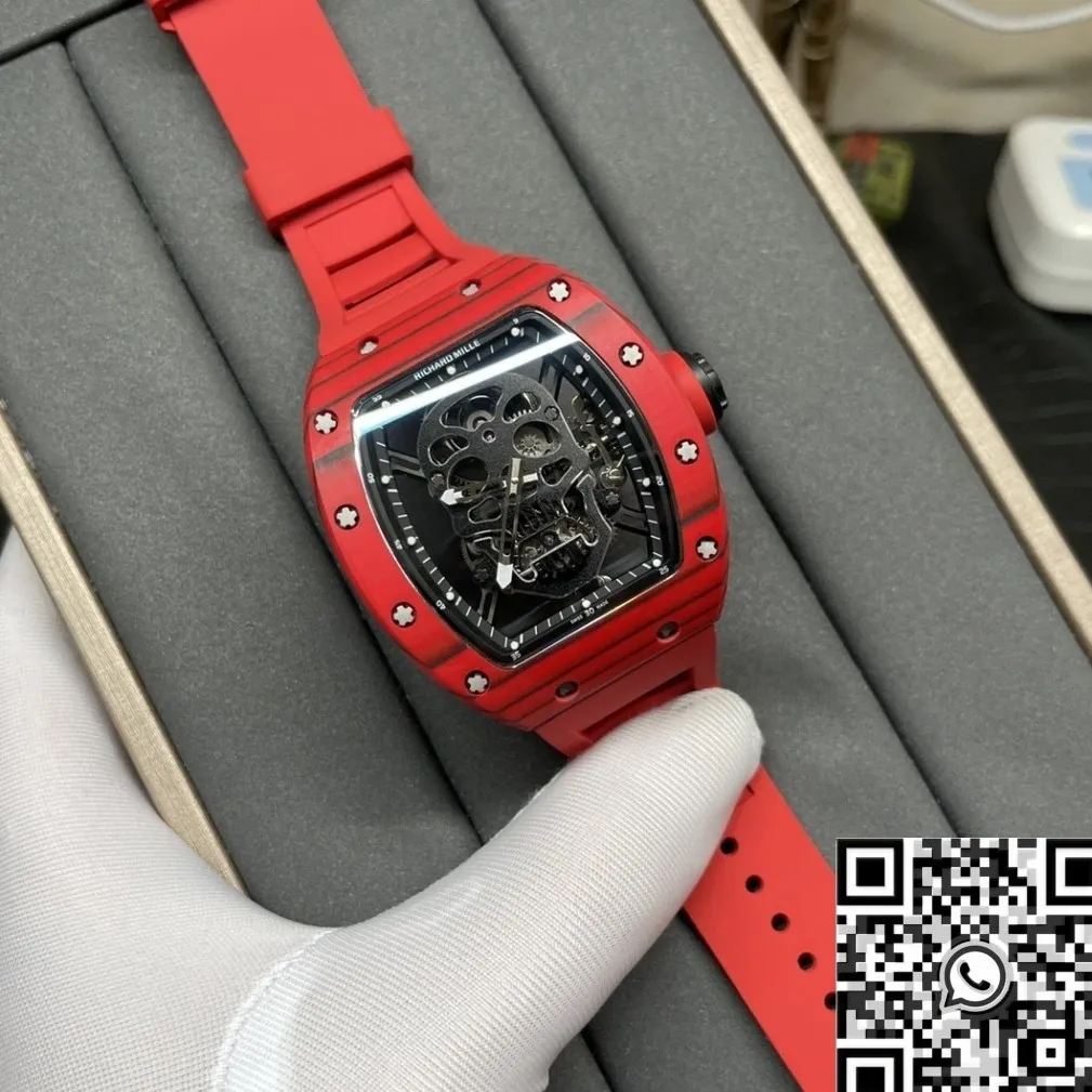 Supportive Richard Miller RM052 Red Carbon Fiber Case Watch YS Factory 2880