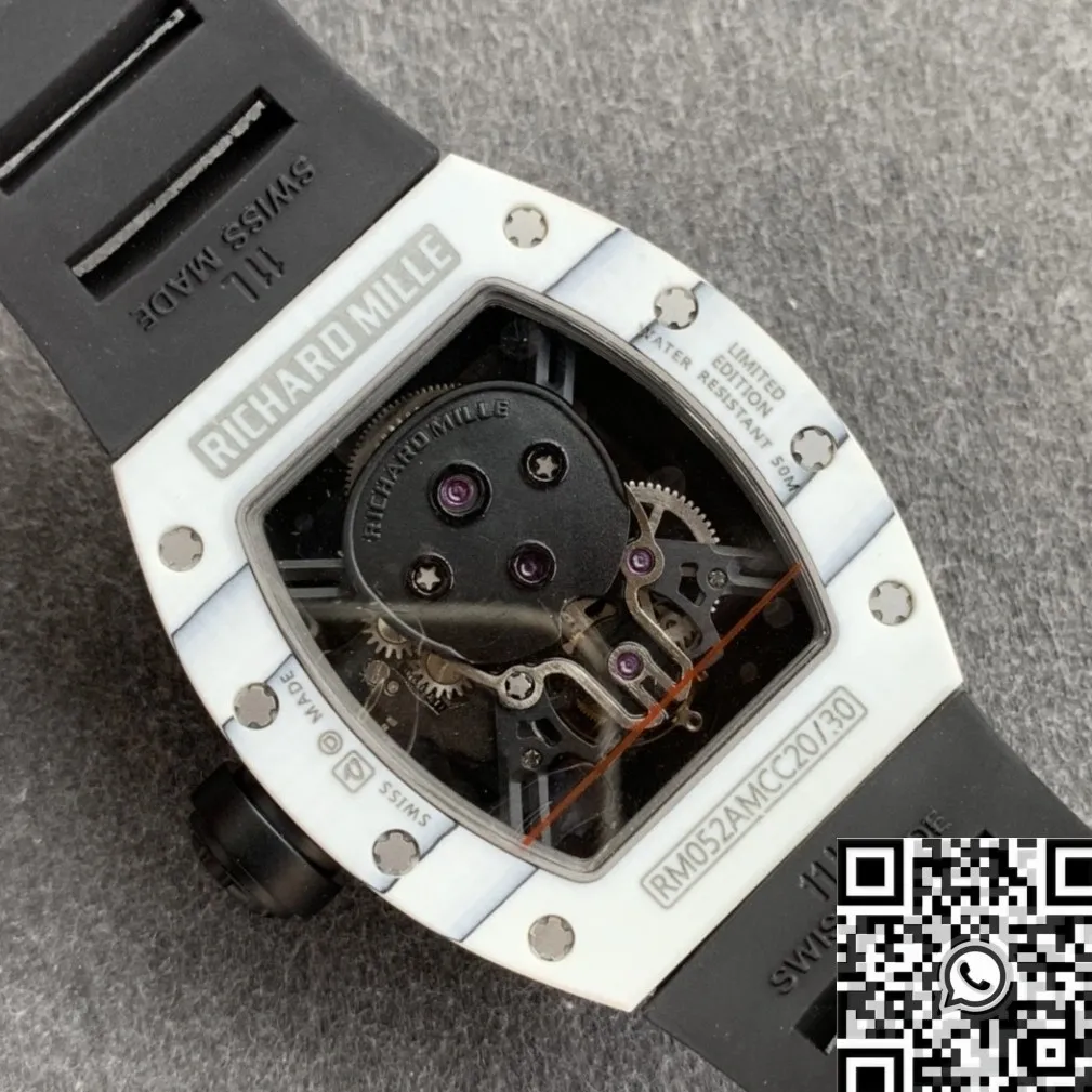Chic Richard Miller RM052 White Carbon Fiber Case Watch YS Factory 2878