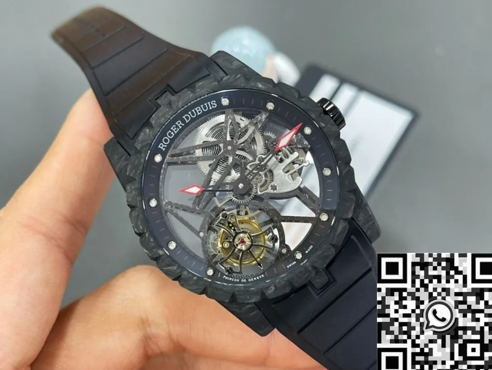 Refined Roger Dubuis Excalibur DBEX0577 Black Strap Watch BBR Factory 2591