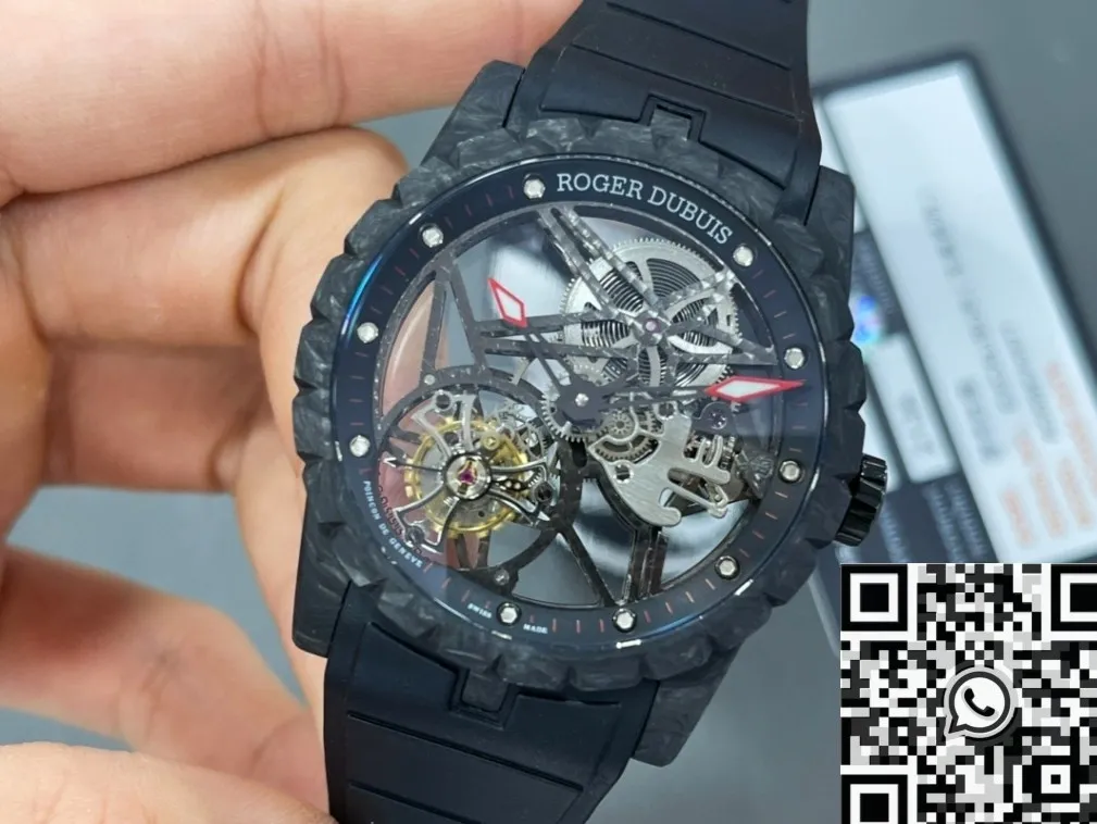 Refined Roger Dubuis Excalibur DBEX0577 Black Strap Watch BBR Factory 2591