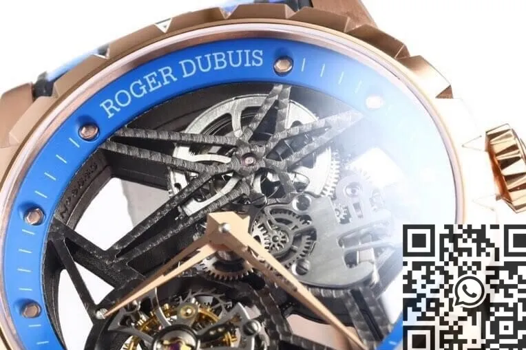 Roger Dubuis Excalibur RDDBEX0393 Blue Watchband BBR Factory DailyWear 2589