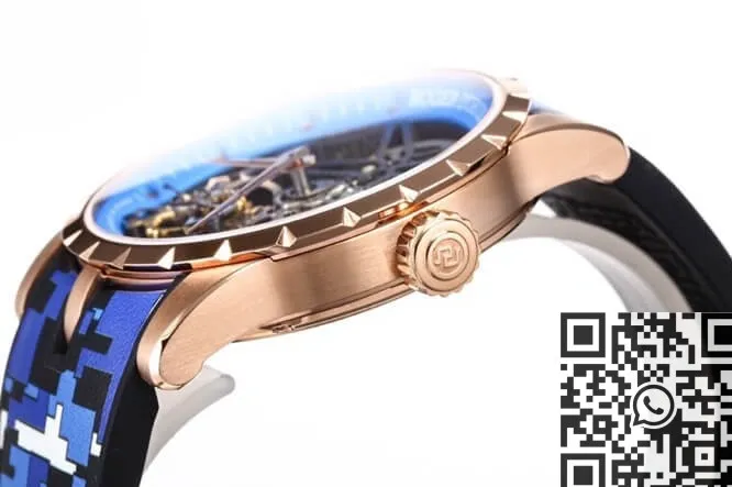 Roger Dubuis Excalibur RDDBEX0393 Blue Watchband BBR Factory DailyWear 2589